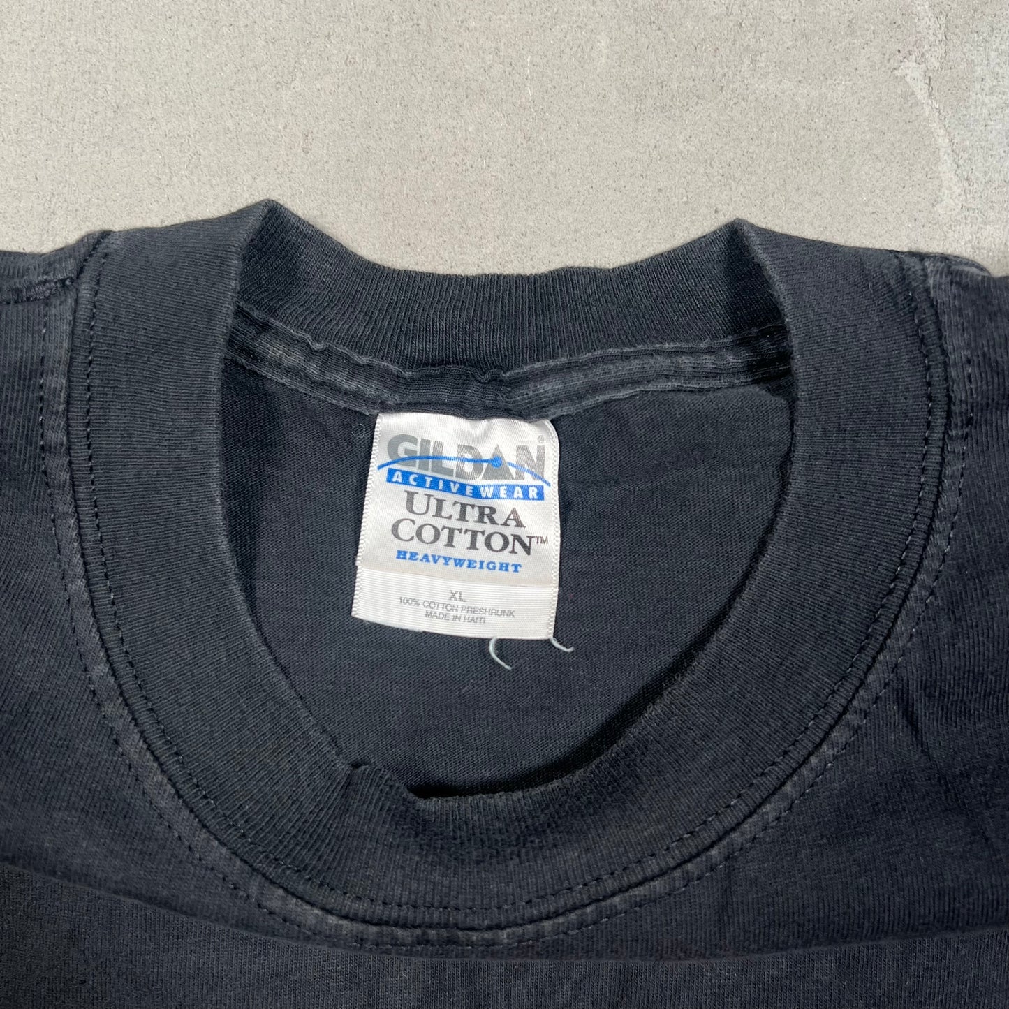 Y2K E-Zwider Slow Buring Black Tee Size XL USED v19399