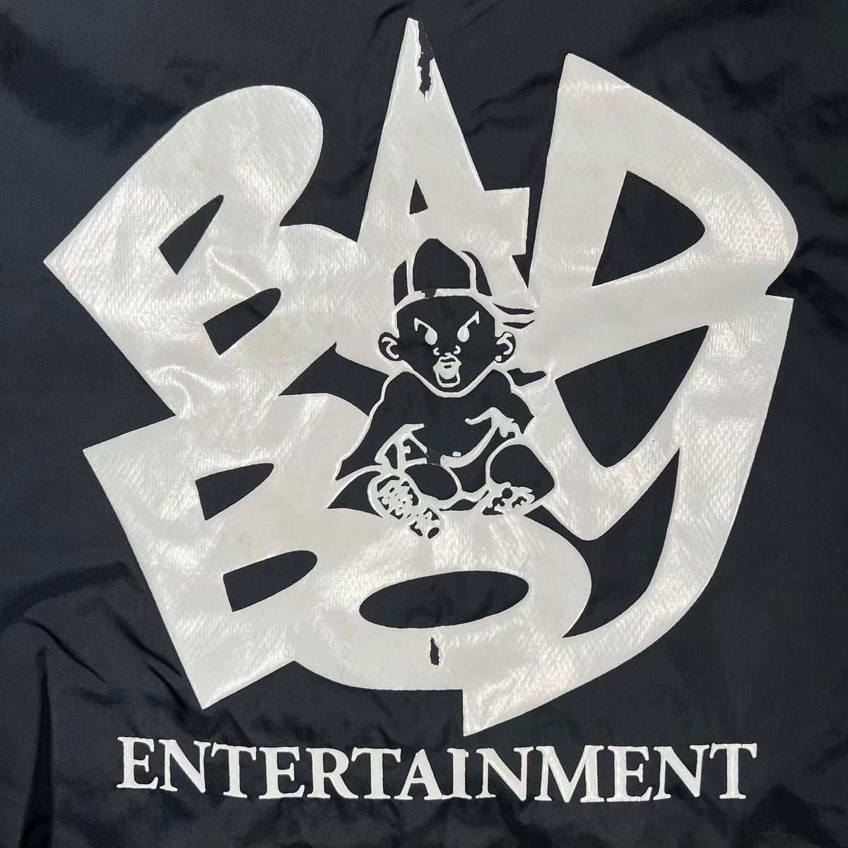 1990s Bad Boys Ent Adidas Promo Track Zip Up Black Jacket Size XXL USED v20110