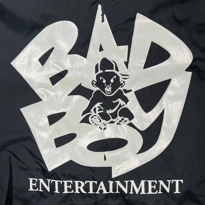 1990s Bad Boys Ent Adidas Promo Track Zip Up Black Jacket Size XXL USED v20110