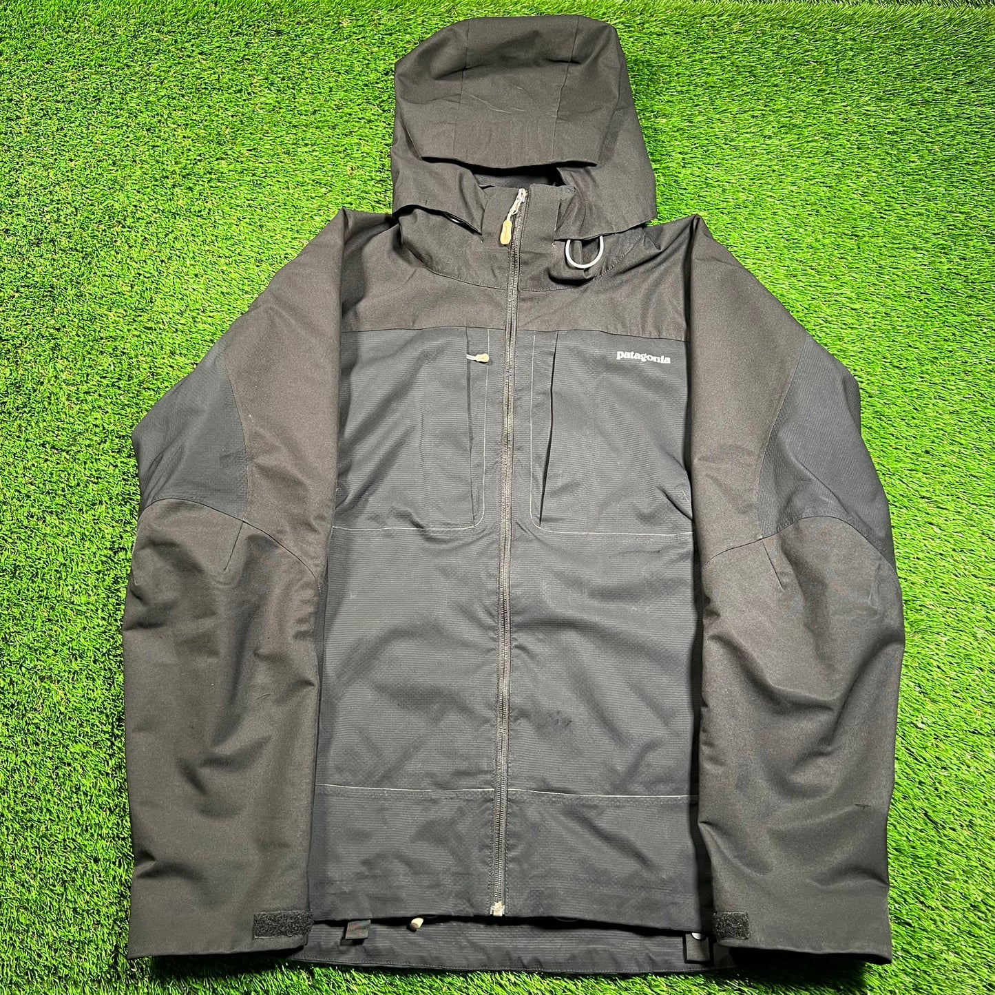 Patagonia Guide Alpine Climbing Black Jacket Size Large USED v18403
