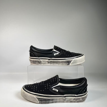 Vans LX Classic Slip On 98 Pearlized Pack Blackout (2026) Size 7.5 USED s23452