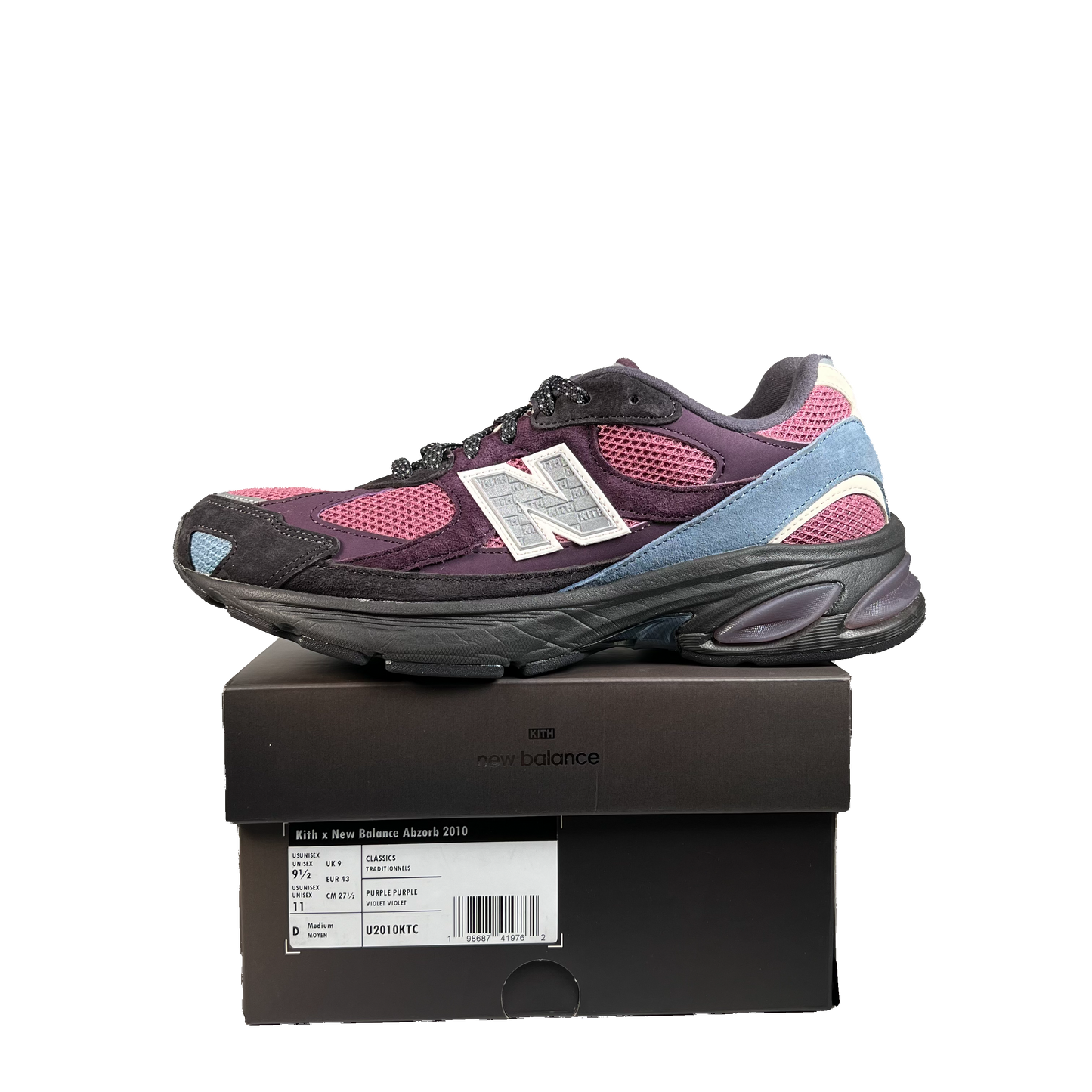 New Balance 2010 Kith Purple Black (2025) Size 9.5 USED s21367