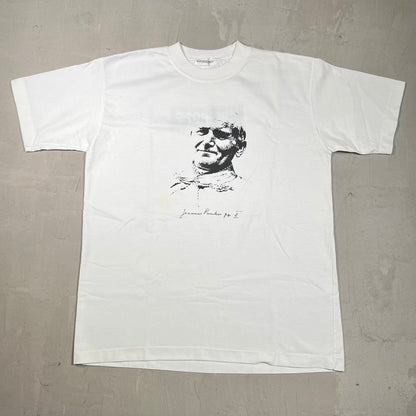 Y2K "Pro Pope" White Tee Size Large USED v19963