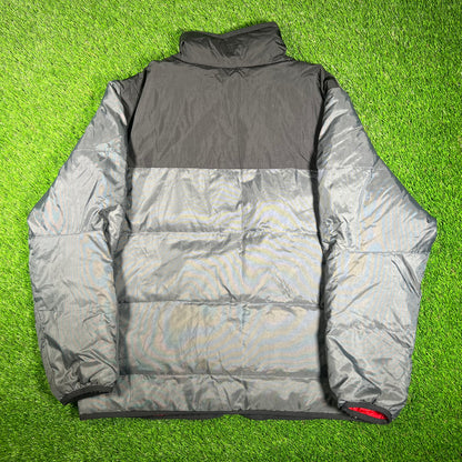 Tommy Hilfiger Grey/Black Down Jacket Size XXL USED v17894
