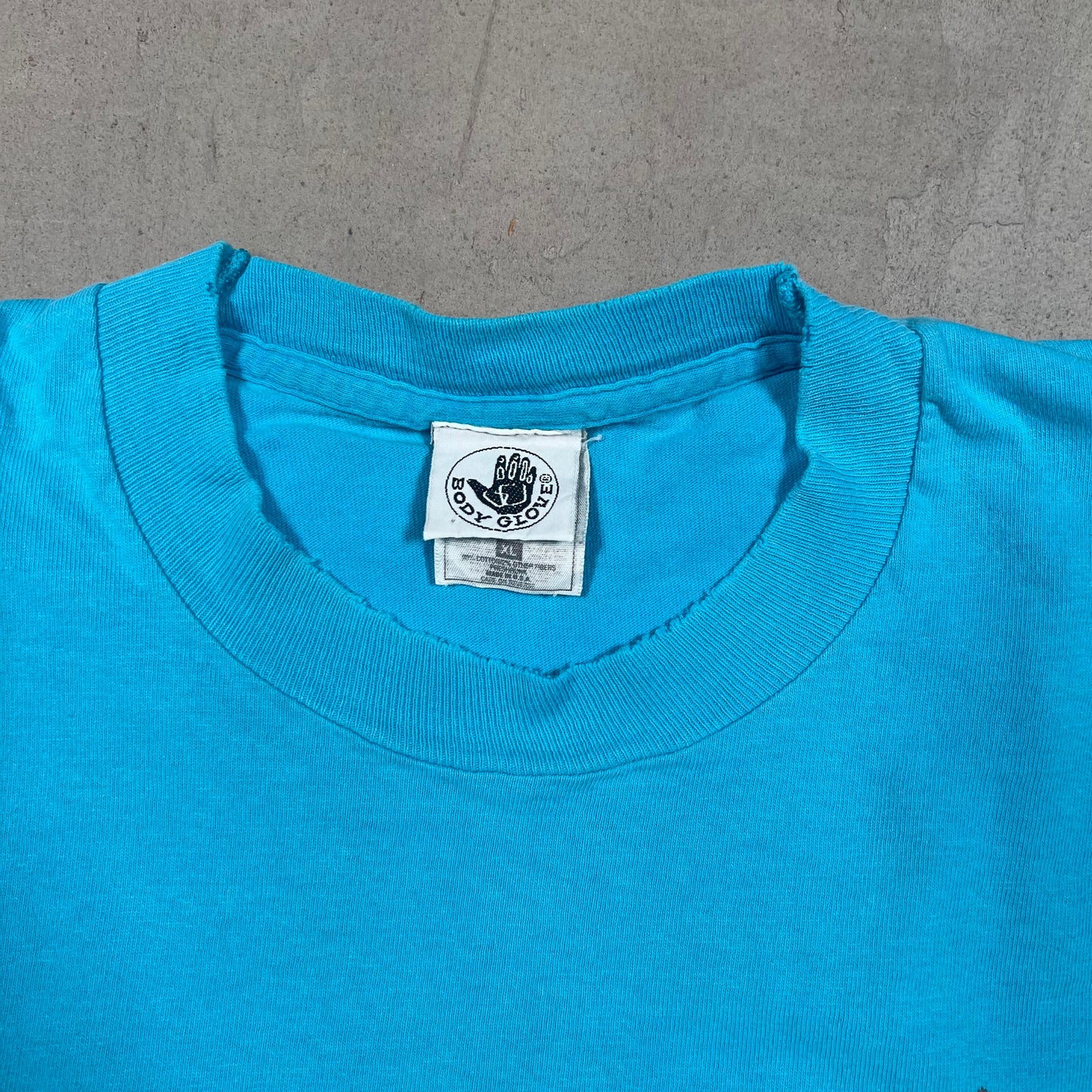 1990s Body Glove Blue Tee Size XL USED v19192