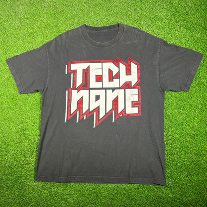 Y2K Tech N9ne Strange Music Black Tee Size XL USED v17648