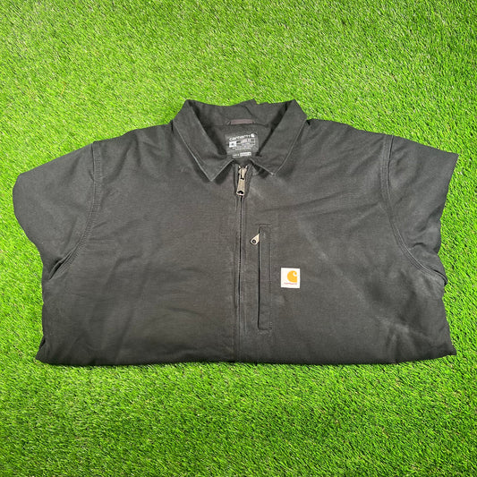 Carhartt Black Arctic Fleece Lined Jacket SIze XL USED v17893