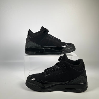 Jordan 3 Black Cat (2025) Size 5Y USED s18533