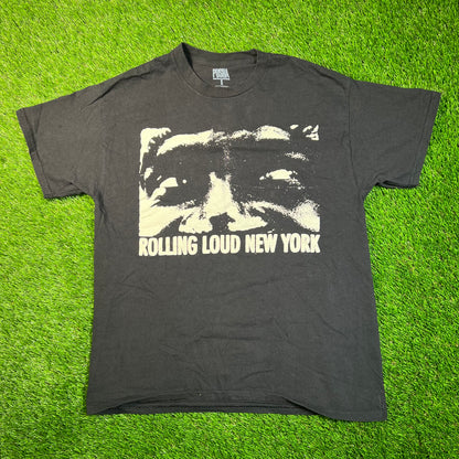 Pusha T Rolling Loud Album of The Year Black Tee Size Large USED x16796