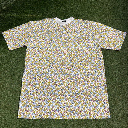 Billionaire Boys Club BBC Ice Cream AOP Cones White Tee Size XXL NEW x14084