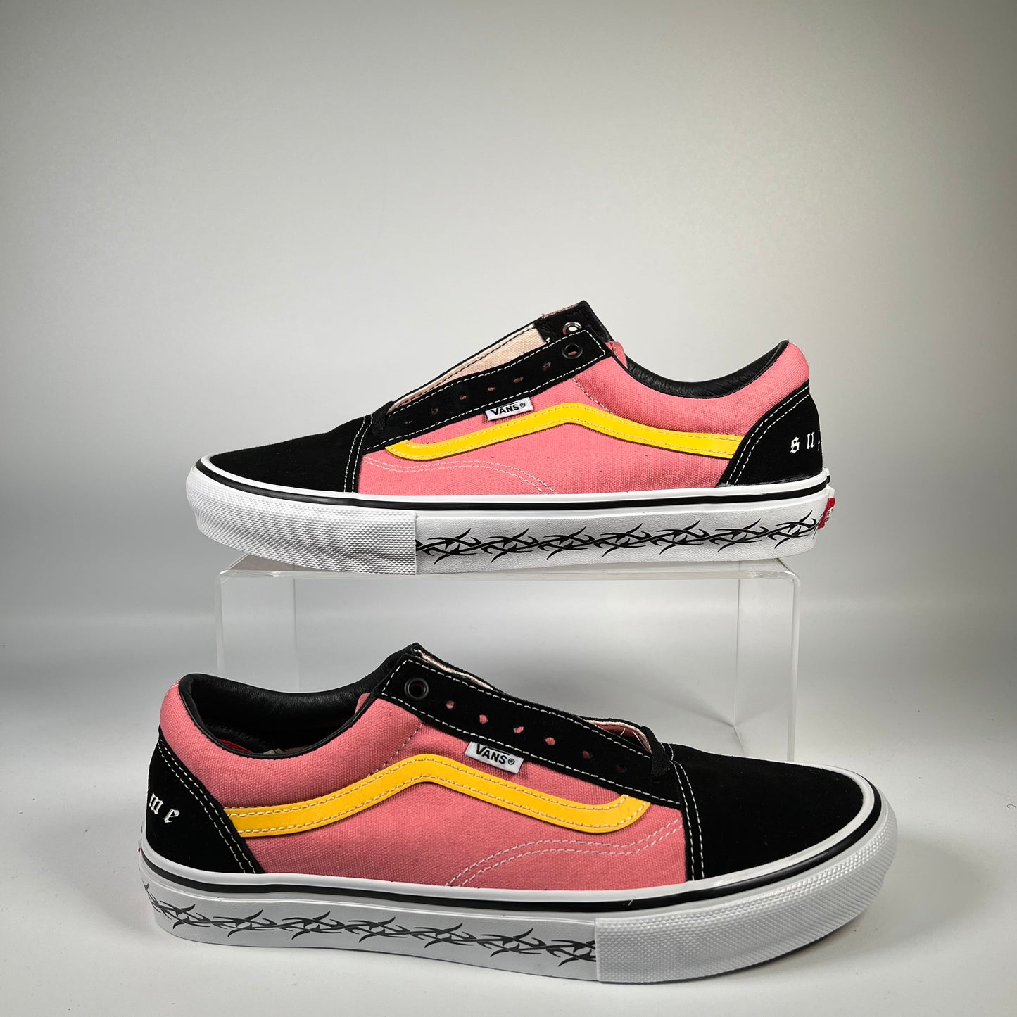 Vans Skate Old Skool Supreme Tribal Barbed Wire Pink (2021) Size 10.5 NEW s19018