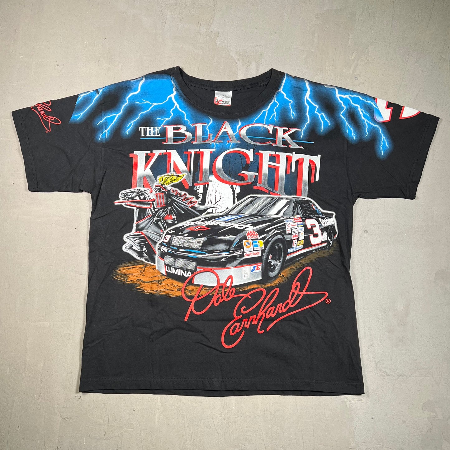 Chase Nascar Tee The Black Night Size Large NEW blue v9266