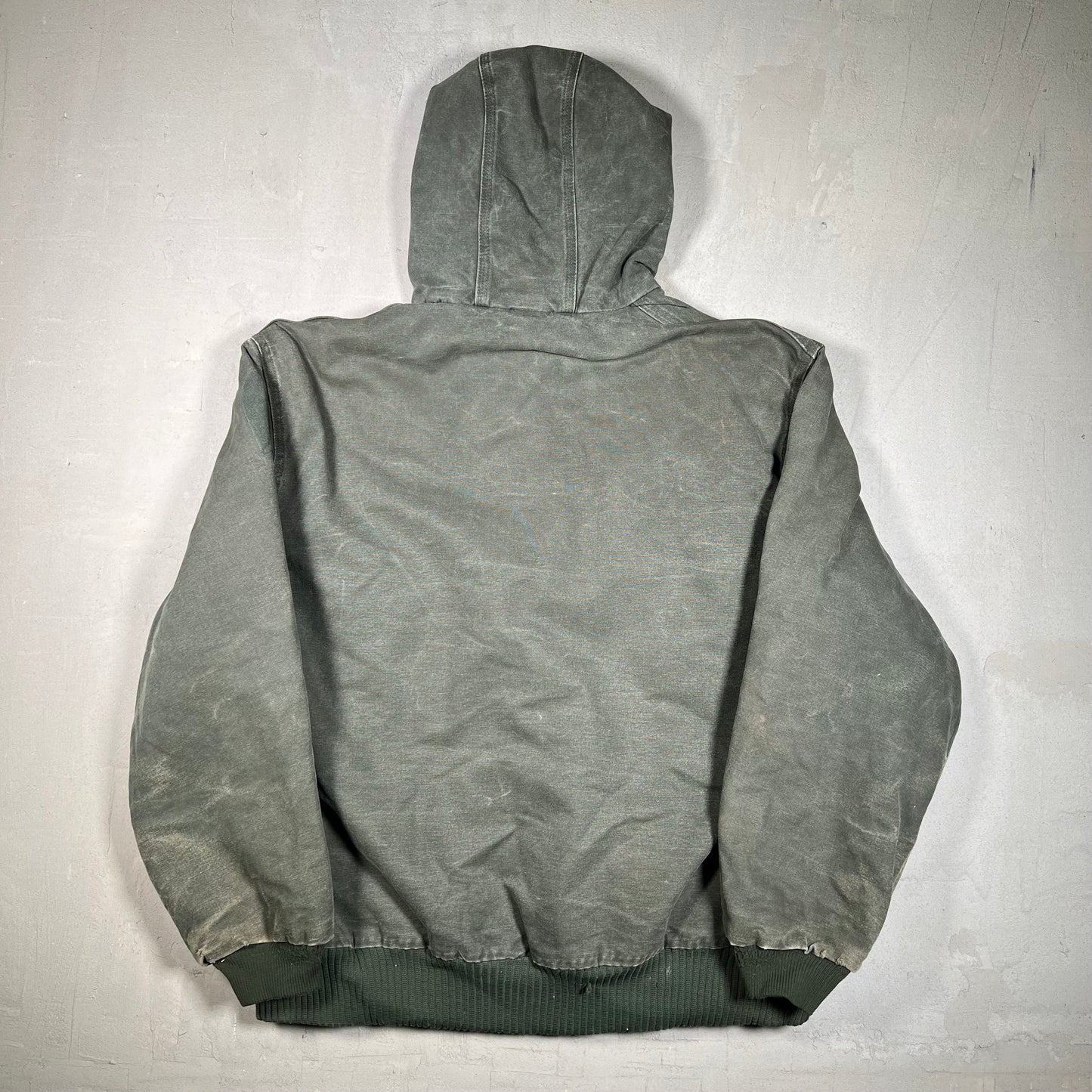 Y2K Carhartt Green Workwear Zip Up Jacket Size XL USED v19219