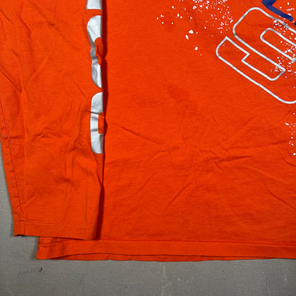 Polo Ralph Lauren Alpine 92 Snowboard Orange Longsleeve Size Large USED v18938