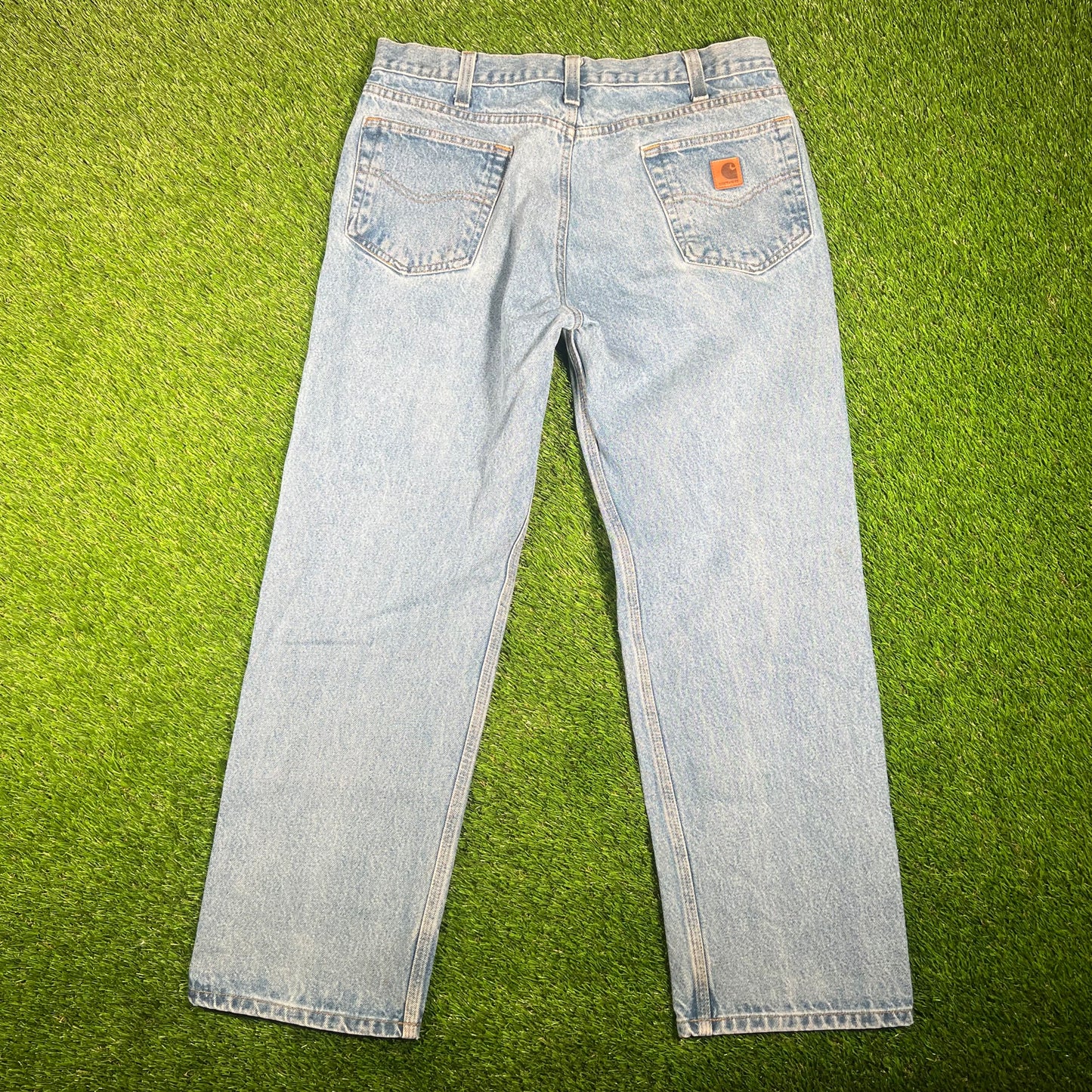 Y2K Carhartt Classic Blue Jeans Size 36x30 USED v17688