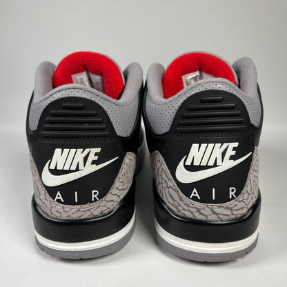 Jordan 3 Black Cement (2024) Size 10 USED s19578