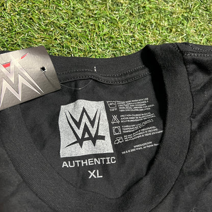 WWE Stone Cold What? Raising Hell Black Tee Size XL NEW v16380
