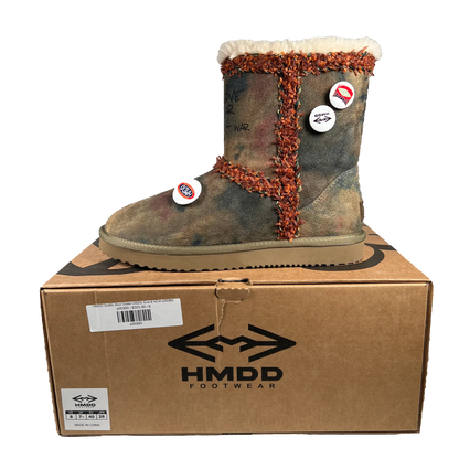 HMDD Graffiti Boot Green (2025) Size 8 NEW s20300