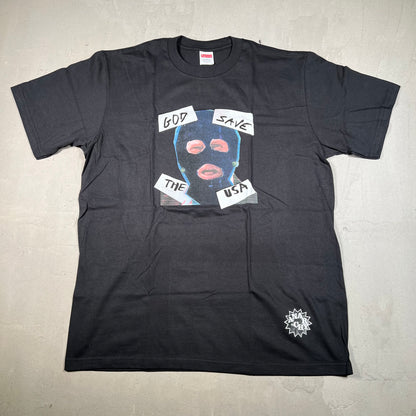 Supreme God Save Us Black Tee Size Large NEW x17420