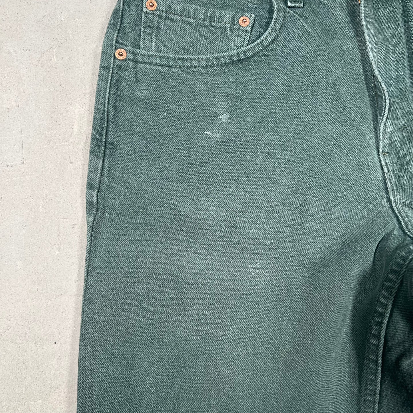 1998 Levi's 550 Dark Green Size 32 USED v19304