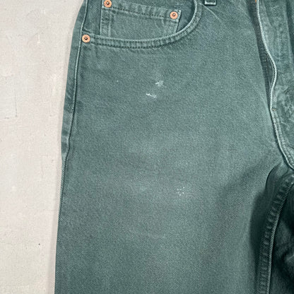 1998 Levi's 550 Dark Green Size 32 USED v19304