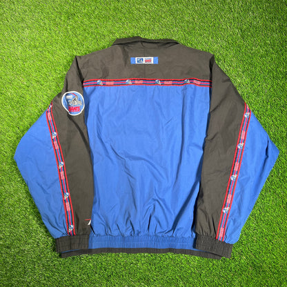 1990s Giants Pro Player Blue Lightweight Jacket Size XL USED v18213