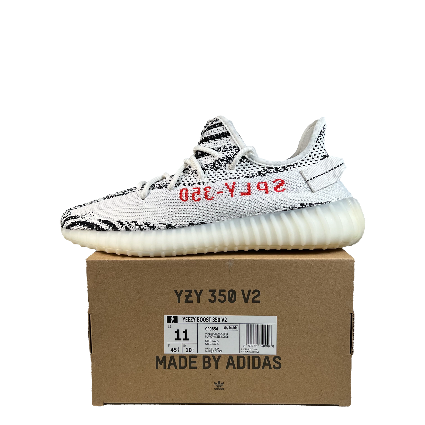 Yeezy 350 Zebra (2017) Size 11 NEW s22075