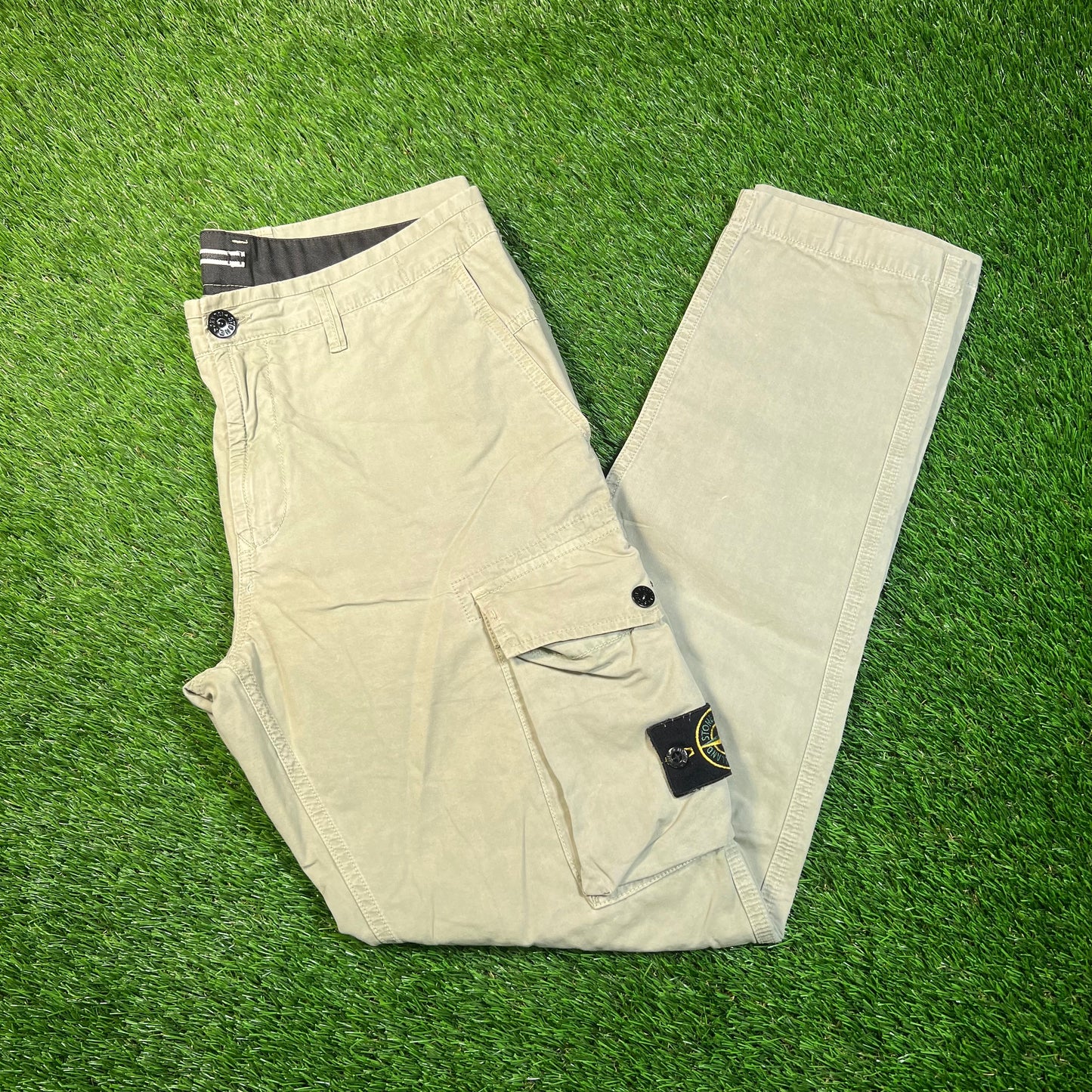 Stone Island Sage Green Cargo Pants Size 33 USED x16840