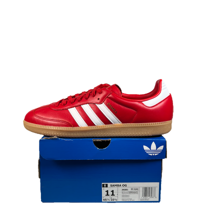 Adidas Samba Better Scarlet White (2025) Size 11 USED s23239
