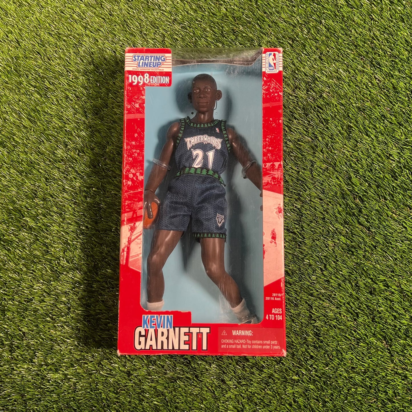 1998 Mattel Minnesota Timberwolves Kevin Garnett Action Figure USED v17902