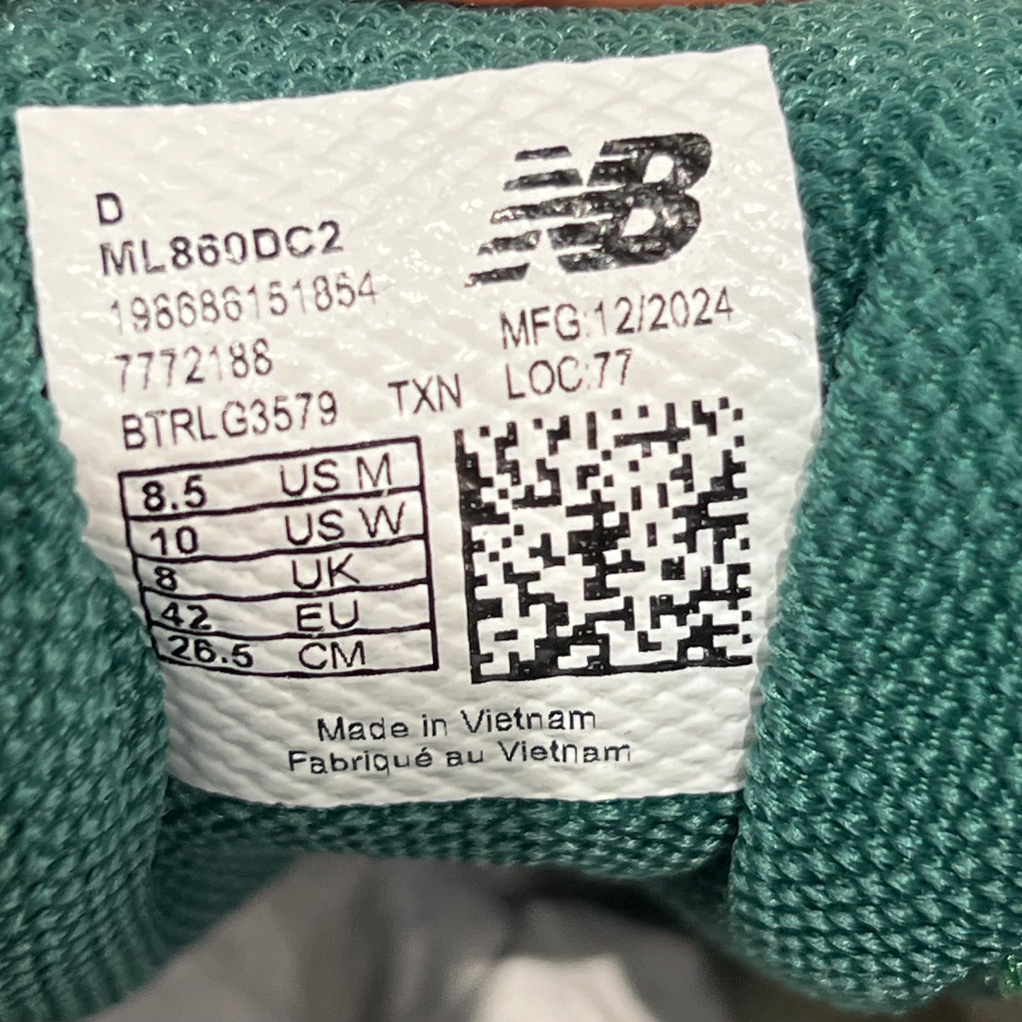 New Balance 860v2 Aime Leon Dore Grey Green (2024) Size 8.5 USED s21839