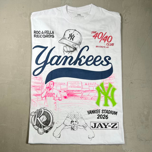 Jay-Z 2026 Yankee Stadium Concert AOP Tee Size XXL NEW x18428