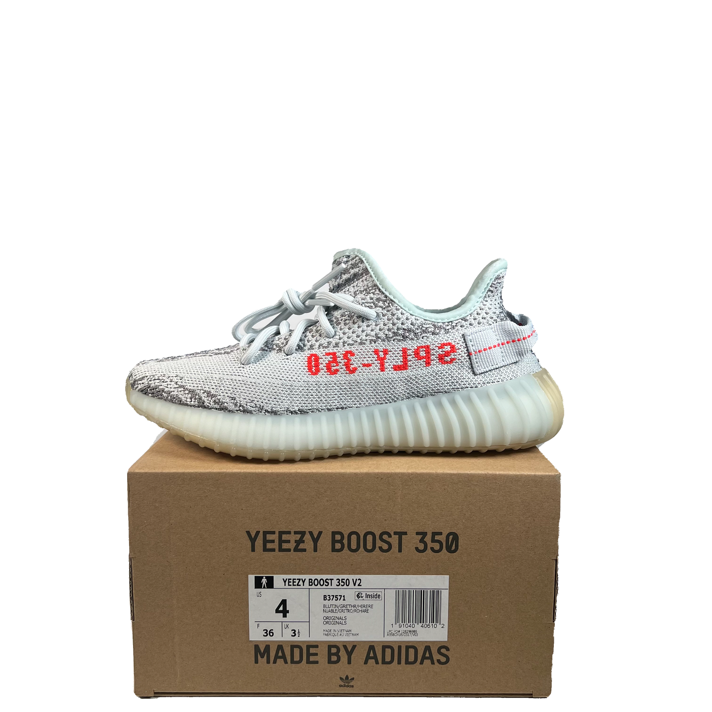 Adidas Yeezy 350 Blue Tint (2017) Size 4 NEW s22472