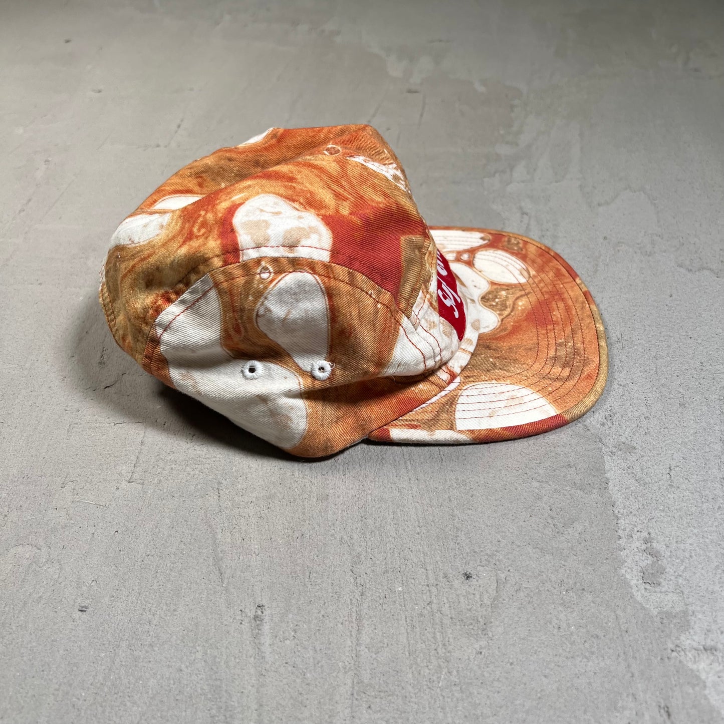 Supremem Blood and Semen White Camp Hat USED x17622