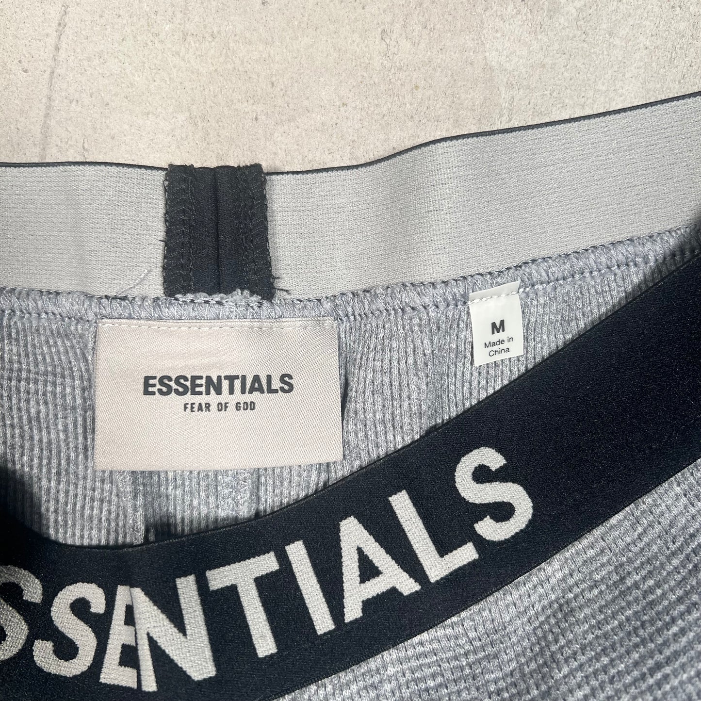 Essentials Fear Of God Grey Thermal Pants Size Medium NEW x17449
