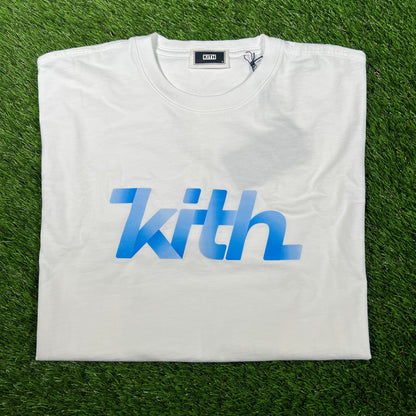 Kith Blue Gradient White Tee Size Small NEW x14788