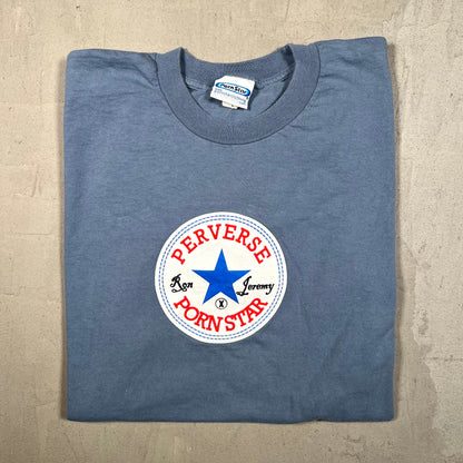1990s Porn Star Ron Jeremy Perverse Blue Tee Size Large USED v17126