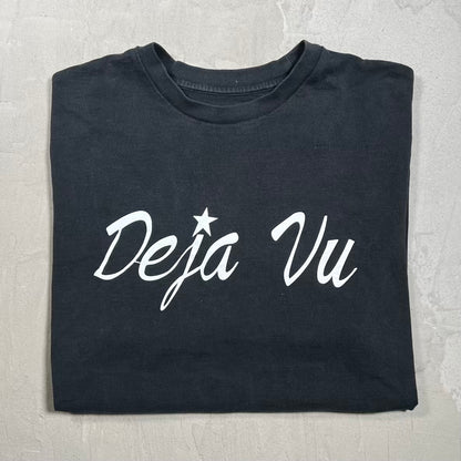 Supreme "Deja Vu" Black Tee Size Medium USED x18704