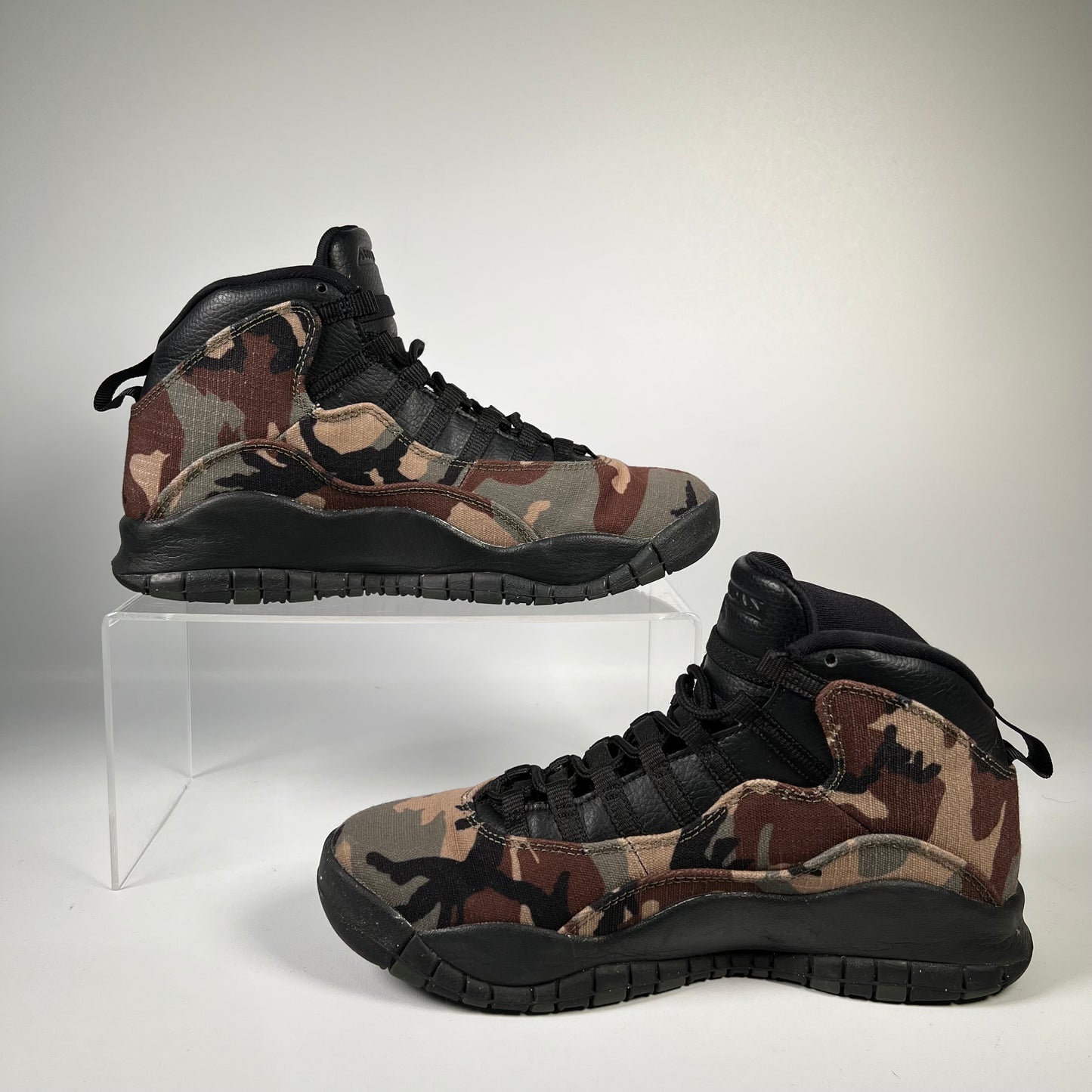 Jordan 10 Woodland Camo (2019) Size 7.5 USED s19258