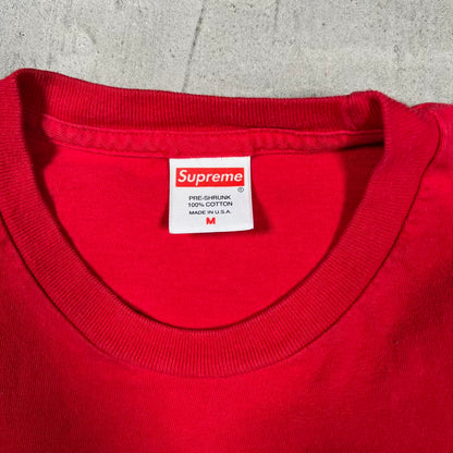 Supreme Hey Fuckface Cropped Red Tee Size Medium USED x18749