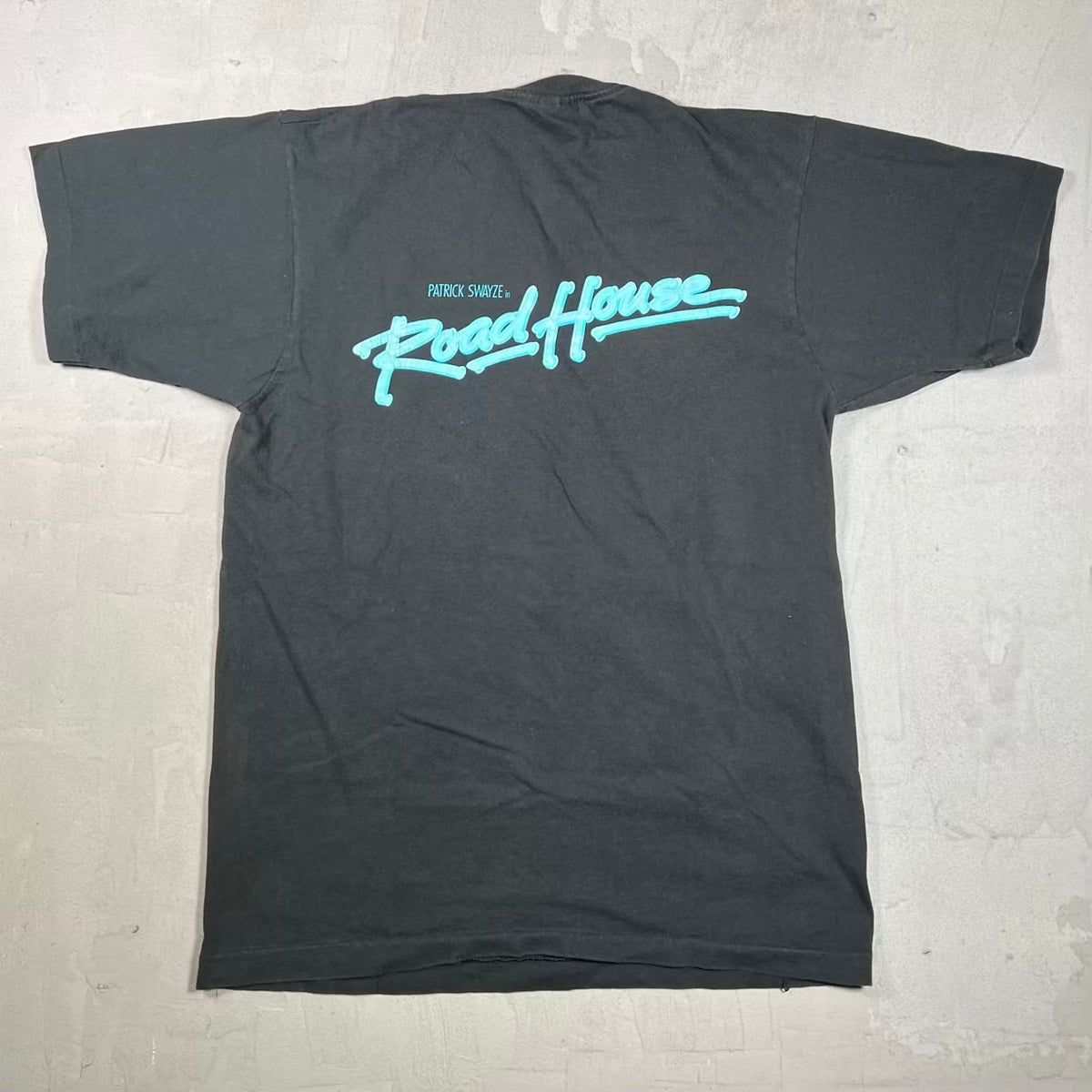 1989 Road House Movie Promo Tee Black Size Large USED v20381