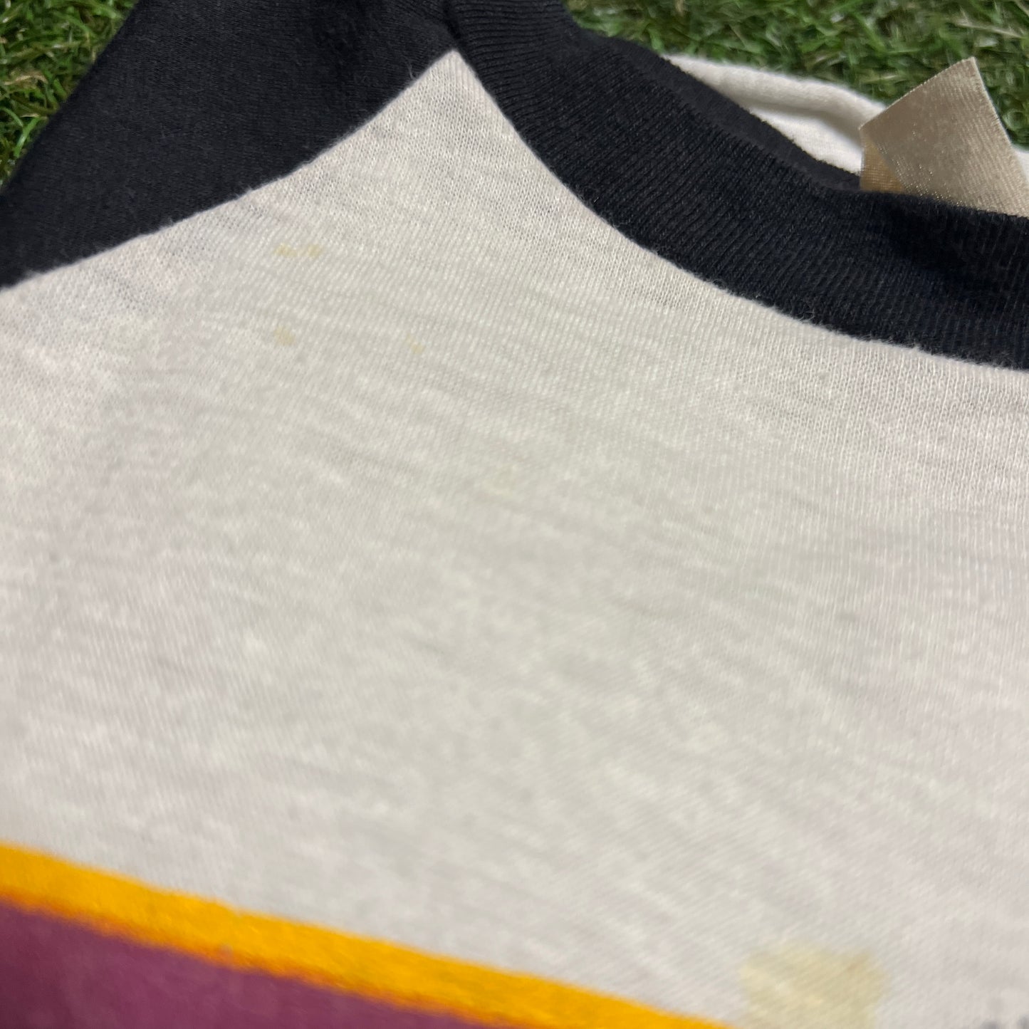 1981 Frampton Breaking All The Rules Tour White Baseball Tee Size Small USED v16396