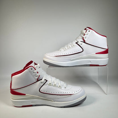 Jordan 2 White Red (2014) Size 8 NEW s22096