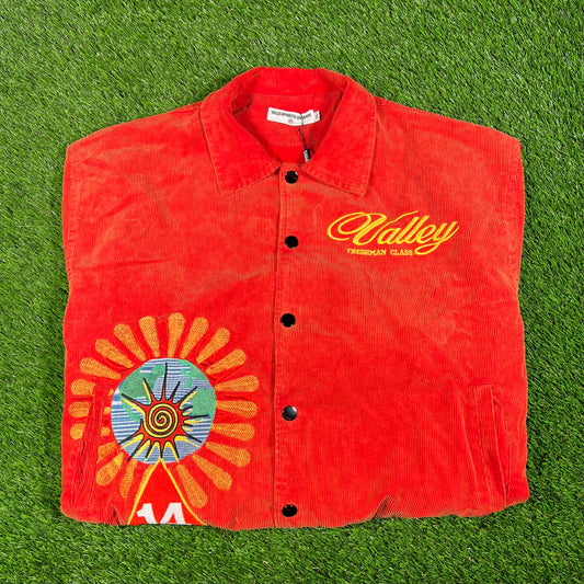 Vale Forever Orange Collage Souviner Varsity Jacket (2025) Size XL NEW x15875