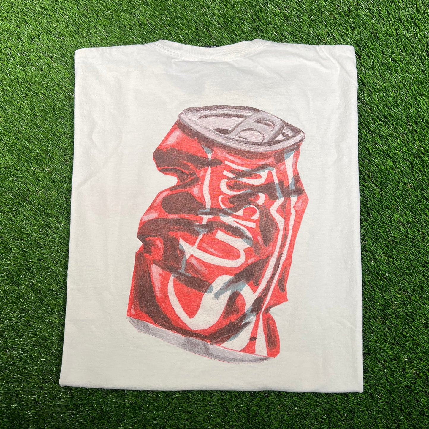 Stussy White Soda Can Tee (2023) Size XL USED x15850