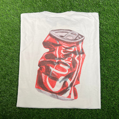 Stussy White Soda Can Tee (2023) Size XL USED x15850
