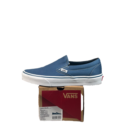 Vans Classic Slip On Navy (2024) Size 8 USED s22391