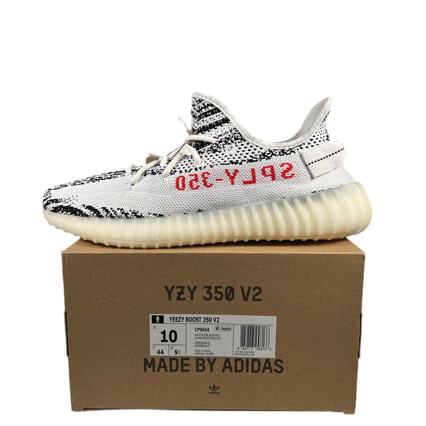 Yeezy 350 Zebra (2017) Size 10 NEW s18684