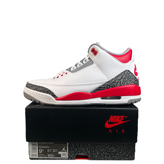 Jordan 3 Fire Red (2022) Size 9.5 USED s21930