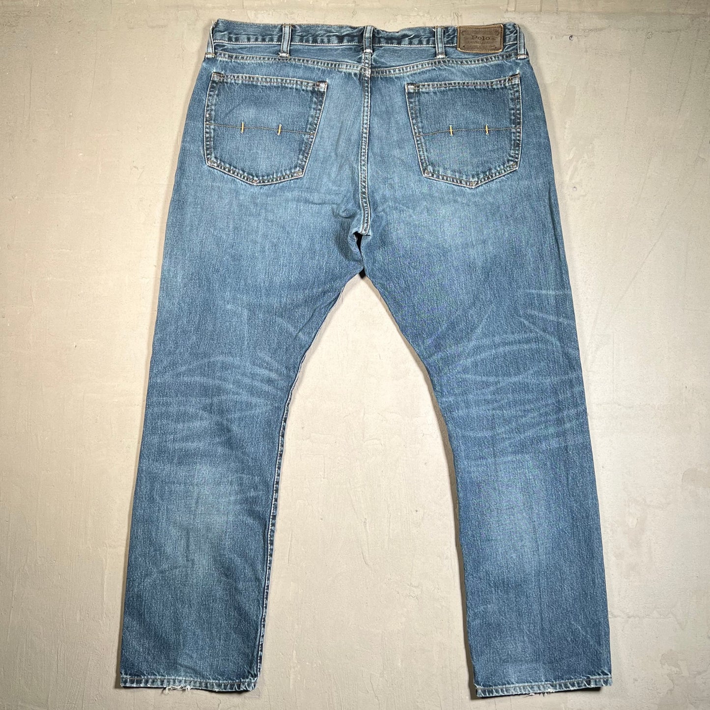 Y2K Polo Ralph Lauren Blue Denim Jeans Size 38 USED v19571